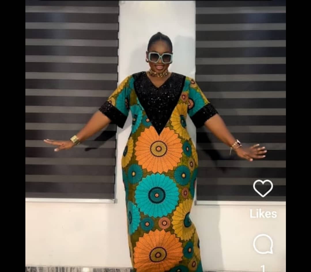 Fair trade African dress handcrafted by trafficking survivor - identity concealed for protection